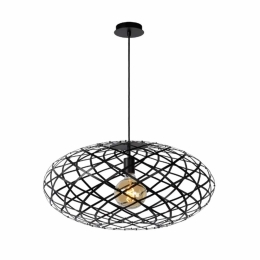 Φωτιστικό Οροφής Wolfram 21417/65/30 65x162cm 1xE27 60W Black Lucide