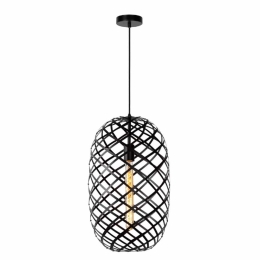 Φωτιστικό Οροφής Wolfram 21417/32/30 32x180cm 1xE27 60W Black Lucide