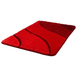 Πατάκι Μπάνιου Wave 5507 Ruby Red Kleine Wolke 55Χ65 Acrylic