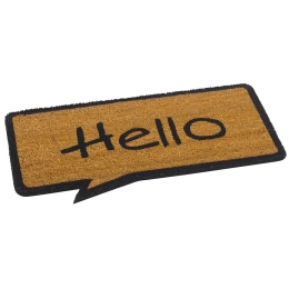Πατάκι Εισόδου Cartoon 005 Hello 40X70cm Natural Beige Sdim 40X70