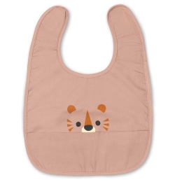 Σαλιάρα Αδιάβροχη Eat Tiger 54-20015013 Pink Franck & Fischer 100% Βαμβάκι