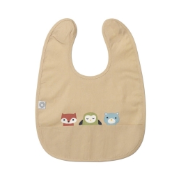 Σαλιάρα Αδιάβροχη Eat Friends 54-22013023 Beige Franck & Fischer 100% Βαμβάκι