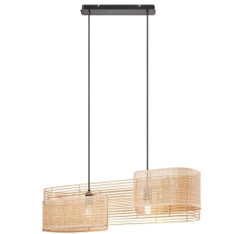 Φωτιστικό Οροφής - Ράγα Jaffna 2212023060 94x25,5cm 2xE27 Natural Nordlux
