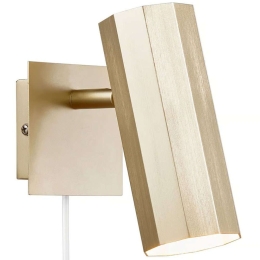 Φωτιστικό Τοίχου Alanis 2213441035 Φ6x12x15cm Gu10 15W Brass Nordlux