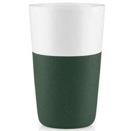 Φλυτζάνια Latte Πορσελάνινα (Σετ 2Τμχ) 501131 360ml Emerald Green Eva Solo Πορσελάνη,Σιλικόνη