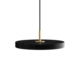 Φωτιστικό Οροφής Asteria Plus Mini Brass 2293 Φ31x10.5cm Led 1200lm 18W 2400-3000k Black Umage