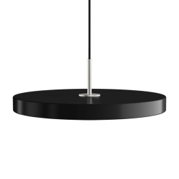 Φωτιστικό Οροφής Asteria Medium Steel 2182C4172 Φ43x4cm Led 1300lm 16W 3000k Black Umage