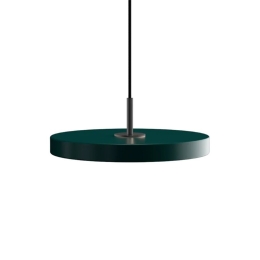 Φωτιστικό Οροφής Asteria Plus Mini Black 2290C4175 Φ31x10.5cm Led 1200lm 18W 2400-3000k Forest Green Umage