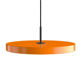 Φωτιστικό Οροφής Asteria Medium Black 2423C4173 Φ43x4cm Led 1300lm 16W 3000k Nuance Orange Umage