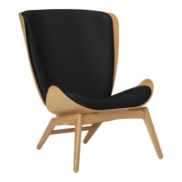 Πολυθρόνα The Reader Hope Leather 5502C5502-12 78x91x105cm Oak Black