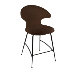 Σκαμπό Time Flies 590-19C5913-3 51x56x102cm Teddy Brown-Black Umage