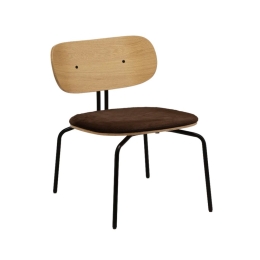 Καρέκλα Τραπεζαρίας Curious Teddy Fabric 5917-3C730-19 54.5x66.4x71.5cm Black Teddy Brown