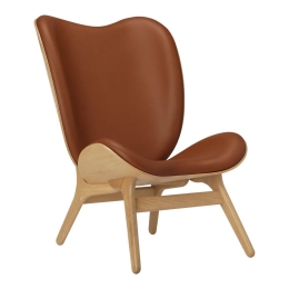 Πολυθρόνα A Conversation Piece Tall Hope Leather 5577C5577-10 73x93x106cm Oak Cognac