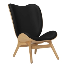 Πολυθρόνα A Conversation Piece Tall Hope Leather 5577C5577-12 73x93x106cm Oak Black
