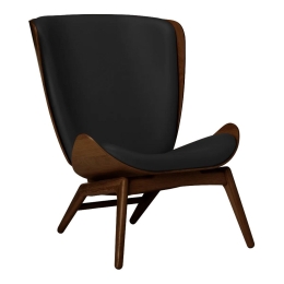 Πολυθρόνα The Reader Hope Leather 5701C5502-12 78x91x105cm Dark Oak Black