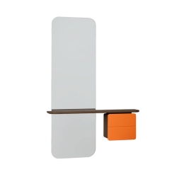 Καθρέπτης Τοίχου One More Look 5820C5620-10 78x15x118cm Dark Oak Nuance Orange Umage