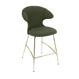 Σκαμπό Time Flies 590-05C5913-1 51x56x102cm Racing Green-Brass Umage