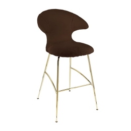 Σκαμπό Μπάρ Time Flies Teddy 590-19C5912-1 51x56x112cm Brown-Brass Umage