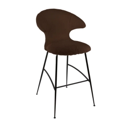 Σκαμπό Μπάρ Time Flies Teddy 590-19C5912-3 51x56x112cm Brown-Black Umage