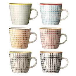 Κούπα Carla 217015 300ml Multi Bloomingville Κεραμικό