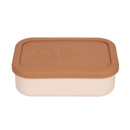 Φαγητοδοχείο Yummy 53-107390 700ml 5,8x17,3x12,4 Pink-Choco Oyoy Σιλικόνη