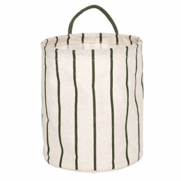 Καλάθι Αποθήκευσης Raita Μικρό 22x18cm Beige-Green Oyoy Βαμβάκι-Πολυέστερ