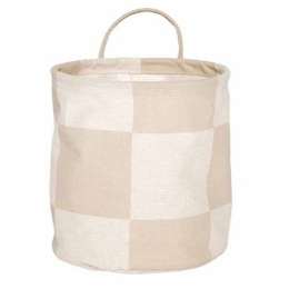 Καλάθι Αποθήκευσης Chess Μικρό 22x18cm Beige Oyoy Βαμβάκι-Πολυέστερ