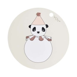 Σουπλά Σιλικόνης Panda Pompom 53-107495 Ecru Oyoy Σιλικόνη