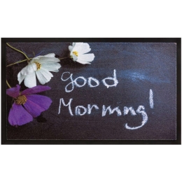 Πατάκι Εισόδου Image 059 Good Morning 45X75cm Dark Blue Sdim 45X75