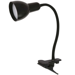 Φωτιστικό Γραφείου Με Κλιπ VK/04237/B/D Φ7x37cm Led 280lm 5W 5000K Black VKLed