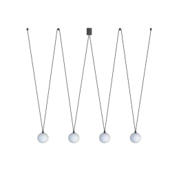 Φωτιστικό Οροφής Sling IV 10354 160x42-122cm 4xG9 12W Black-White Nowodvorski