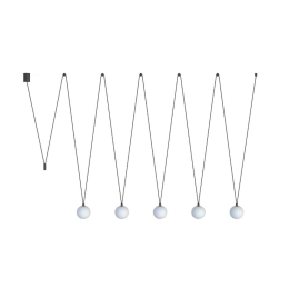 Φωτιστικό Οροφής Sling V 10355 240x42-120cm 5xG9 12W Black-White Nowodvorski