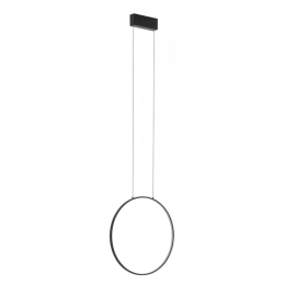 Φωτιστικό Οροφής Circolo S 10810 45x140cm Led 18W 3000K Black Nowodvorski