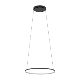 Φωτιστικό Οροφής Circolo S 10813 45x140cm Led 18W 3000K Black Nowodvorski