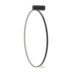 Φωτιστικό Τοίχου Circolo M 10815 60x13x15cm Led 21W 3000K Black Nowodvorski