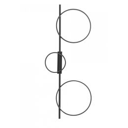 Φωτιστικό Τοίχου - Απλίκα Circolo 10816 30x12x100cm Led 33W 3000K Black Nowodvorski