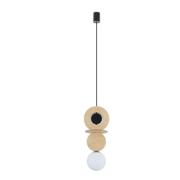 Φωτιστικό Οροφής Drops Wood A 11173 16x216,5cm 1xG9 12W Natural-Black Nowodvorski