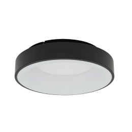 Φωτιστικό Οροφής - Πλαφονιέρα Nikki Round 11206 38x9,5cm 32W Led 3000K Black Nowodvorski