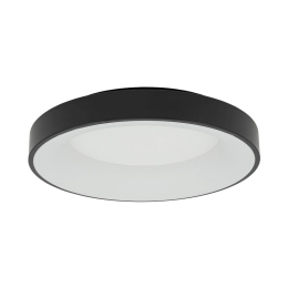 Φωτιστικό Οροφής - Πλαφονιέρα Nikki Round 11207 48x9,5cm 48W Led 3000K Black Nowodvorski