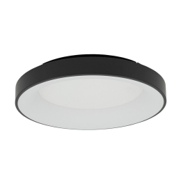 Φωτιστικό Οροφής - Πλαφονιέρα Nikki Round 11208 60x9,5cm 48W Led 3000K Black Nowodvorski