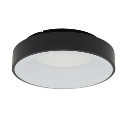 Φωτιστικό Οροφής - Πλαφονιέρα Nikki Round 11210 38x9,5cm 32W Led 4000K Black Nowodvorski