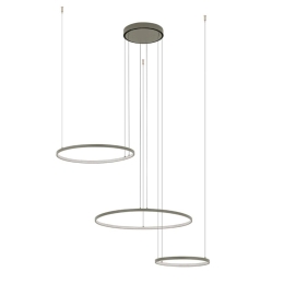 Φωτιστικό Οροφής Circolo 11398 125x140cm 45W 3000K LED Silk Olive Nowodvorski