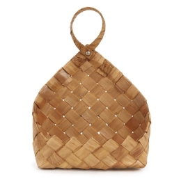 Καλάθι Επιτοίχιο Sutri 210656 22x22x28cm Brown Seagrass