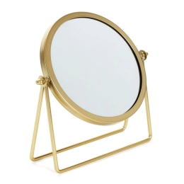 Καθρέπτης Επιτραπέζιος Espello 218557 21x21x18cm Gold Μέταλλο,Γυαλί