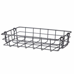 Καλάθι Αποθήκευσης Alver 222372 28x18cm Black Μέταλλο