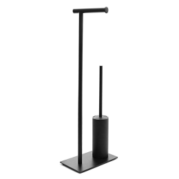 Βάση Χαρτιού Υγείας Με Πιγκάλ Attica 226975 15x25x72cm Black