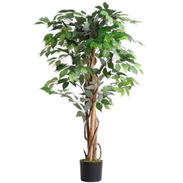 Τεχνητό Δέντρο Φίκος NP0078_120 Yψος 120cm Green New Plan Πλαστικό, Ύφασμα
