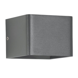 Φωτιστικό Τοίχου - Απλίκα Circoa LED 60534 10x8x10cm 10W 2700K IP44 Anthracite GloboStar
