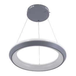 Φωτιστικό Οροφής Melina 61045 Led 55W Φ48cm Anthracite GloboStar Πλαστικό