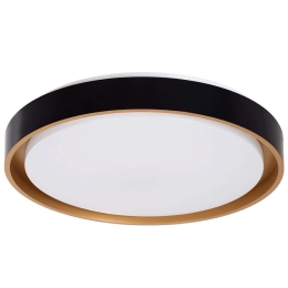 Φωτιστικό Οροφής-Πλαφονιέρα Barchetta 61047-S Φ48cm Με Τηλεχειριστήριο Dim Led 8306lm 72W Black-Gold GloboStar